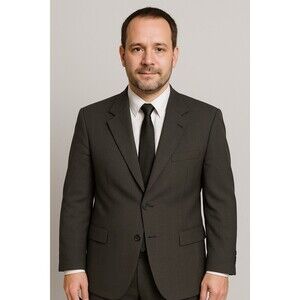 Polo University Club Ralph Lauren Mens Sport Coat Jacket Blazer Dark Gray Vtg